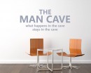 The Man Cave Quotes Wall Decal Motivational Vinyl Art Stickers
